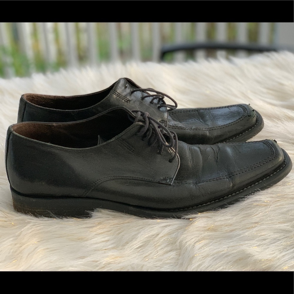 Kenneth Cole NY black leather shoes size 10.5